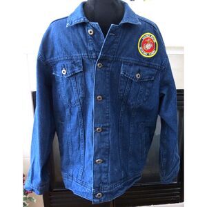 Danbury Mint U.S. Marines Denim Jacket Medium (38-40) EUC